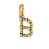 Buchstaben Anhänger B mit Lab Grown Diamanten von Mooja Studio.
