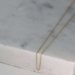 Filigrane Kette in 585 Gold von Mooja Studio. 